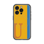 スリムプロテクションプレミアムケース with MagSafe［ オリジナル - initial color line - U orange ］