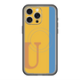 スリムプロテクションプレミアムケース with MagSafe［ オリジナル - initial color line - U orange ］