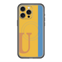 スリムプロテクションプレミアムケース with MagSafe［ オリジナル - initial color line - U orange ］