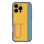 スリムプロテクションプレミアムケース with MagSafe［ オリジナル - initial color line - U orange ］