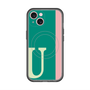 スリムプロテクションプレミアムケース with MagSafe［ オリジナル - initial color line - U green ］