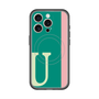 スリムプロテクションプレミアムケース with MagSafe［ オリジナル - initial color line - U green ］