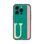 スリムプロテクションプレミアムケース with MagSafe［ オリジナル - initial color line - U green ］