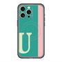 スリムプロテクションプレミアムケース with MagSafe［ オリジナル - initial color line - U green ］