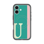 スリムプロテクションプレミアムケース with MagSafe［ オリジナル - initial color line - U green ］