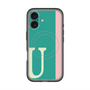 スリムプロテクションプレミアムケース with MagSafe［ オリジナル - initial color line - U green ］