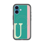 スリムプロテクションプレミアムケース with MagSafe［ オリジナル - initial color line - U green ］