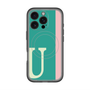 スリムプロテクションプレミアムケース with MagSafe［ オリジナル - initial color line - U green ］