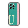 スリムプロテクションプレミアムケース with MagSafe［ オリジナル - initial color line - U green ］