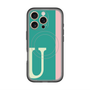 スリムプロテクションプレミアムケース with MagSafe［ オリジナル - initial color line - U green ］
