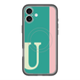 スリムプロテクションプレミアムケース with MagSafe［ オリジナル - initial color line - U green ］