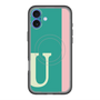 スリムプロテクションプレミアムケース with MagSafe［ オリジナル - initial color line - U green ］
