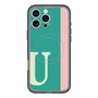 スリムプロテクションプレミアムケース with MagSafe［ オリジナル - initial color line - U green ］