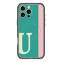 スリムプロテクションプレミアムケース with MagSafe［ オリジナル - initial color line - U green ］