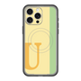 スリムプロテクションプレミアムケース with MagSafe［ オリジナル - initial color line - U yellow ］