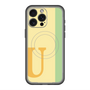 スリムプロテクションプレミアムケース with MagSafe［ オリジナル - initial color line - U yellow ］