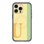 スリムプロテクションプレミアムケース with MagSafe［ オリジナル - initial color line - U yellow ］