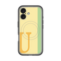 スリムプロテクションプレミアムケース with MagSafe［ オリジナル - initial color line - U yellow ］