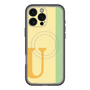 スリムプロテクションプレミアムケース with MagSafe［ オリジナル - initial color line - U yellow ］