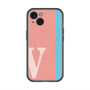スリムプロテクションプレミアムケース with MagSafe［ オリジナル - initial color line - V pink ］