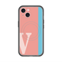 スリムプロテクションプレミアムケース with MagSafe［ オリジナル - initial color line - V pink ］