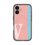 スリムプロテクションプレミアムケース with MagSafe［ オリジナル - initial color line - V pink ］