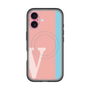 スリムプロテクションプレミアムケース with MagSafe［ オリジナル - initial color line - V pink ］