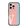 スリムプロテクションプレミアムケース with MagSafe［ オリジナル - initial color line - V pink ］