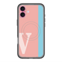 スリムプロテクションプレミアムケース with MagSafe［ オリジナル - initial color line - V pink ］