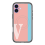 スリムプロテクションプレミアムケース with MagSafe［ オリジナル - initial color line - V pink ］