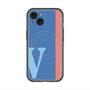 スリムプロテクションプレミアムケース with MagSafe［ オリジナル - initial color line - V blue ］