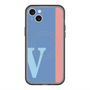 スリムプロテクションプレミアムケース with MagSafe［ オリジナル - initial color line - V blue ］