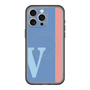 スリムプロテクションプレミアムケース with MagSafe［ オリジナル - initial color line - V blue ］