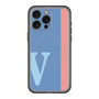スリムプロテクションプレミアムケース with MagSafe［ オリジナル - initial color line - V blue ］