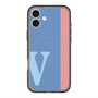 スリムプロテクションプレミアムケース with MagSafe［ オリジナル - initial color line - V blue ］
