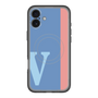 スリムプロテクションプレミアムケース with MagSafe［ オリジナル - initial color line - V blue ］