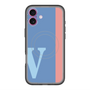 スリムプロテクションプレミアムケース with MagSafe［ オリジナル - initial color line - V blue ］