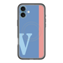 スリムプロテクションプレミアムケース with MagSafe［ オリジナル - initial color line - V blue ］
