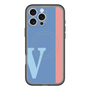 スリムプロテクションプレミアムケース with MagSafe［ オリジナル - initial color line - V blue ］