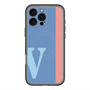スリムプロテクションプレミアムケース with MagSafe［ オリジナル - initial color line - V blue ］