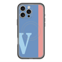 スリムプロテクションプレミアムケース with MagSafe［ オリジナル - initial color line - V blue ］