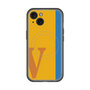 スリムプロテクションプレミアムケース with MagSafe［ オリジナル - initial color line - V orange ］