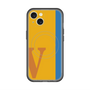 スリムプロテクションプレミアムケース with MagSafe［ オリジナル - initial color line - V orange ］
