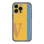 スリムプロテクションプレミアムケース with MagSafe［ オリジナル - initial color line - V orange ］