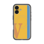 スリムプロテクションプレミアムケース with MagSafe［ オリジナル - initial color line - V orange ］