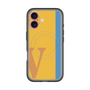 スリムプロテクションプレミアムケース with MagSafe［ オリジナル - initial color line - V orange ］