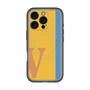 スリムプロテクションプレミアムケース with MagSafe［ オリジナル - initial color line - V orange ］