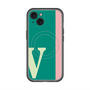 スリムプロテクションプレミアムケース with MagSafe［ オリジナル - initial color line - V green ］
