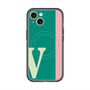 スリムプロテクションプレミアムケース with MagSafe［ オリジナル - initial color line - V green ］
