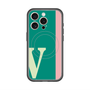 スリムプロテクションプレミアムケース with MagSafe［ オリジナル - initial color line - V green ］